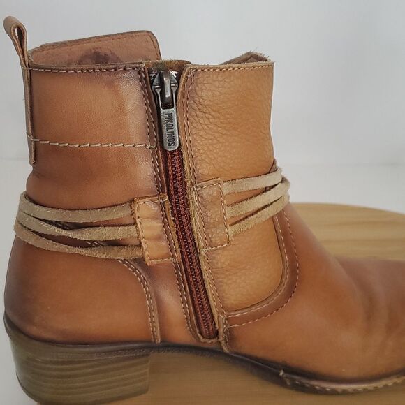 Pikolinos Zaragoza Women's Leather Ankle Booties Tassels Size 37 - Picture 10 of 16